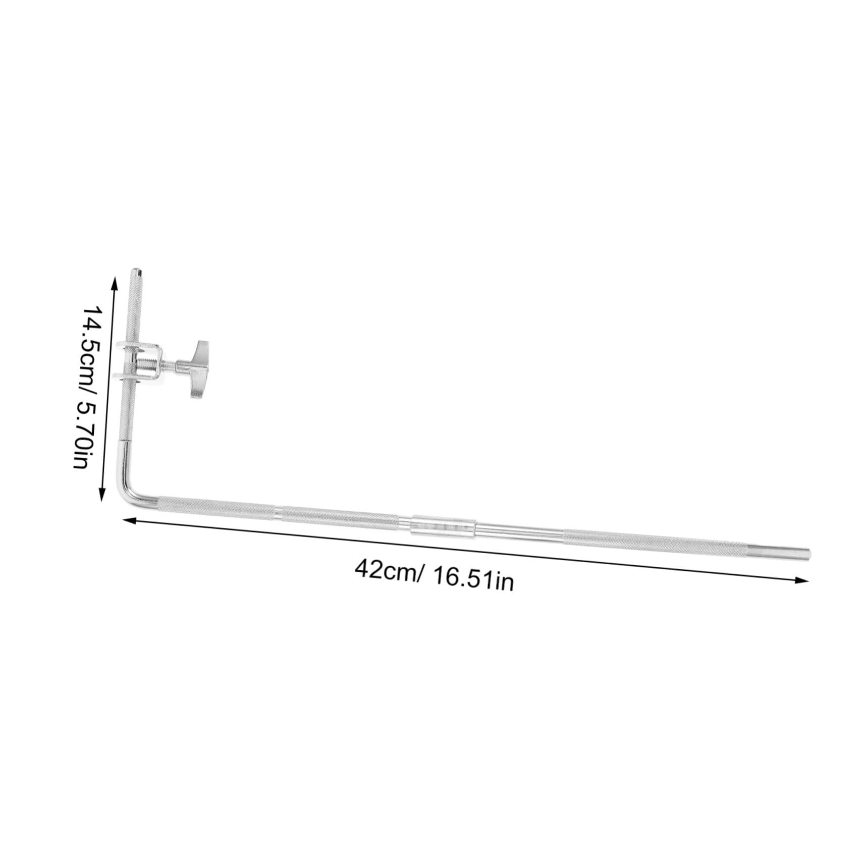 SUPVOX Supporto Per Batteria Jazz in Metallo Staffa Per Campanaccio Con Asta Morsetto Per Tom Clip Di Estensione Per Rack Per Batteria Accessorio Per Strumenti Percussione Per Studio e Li