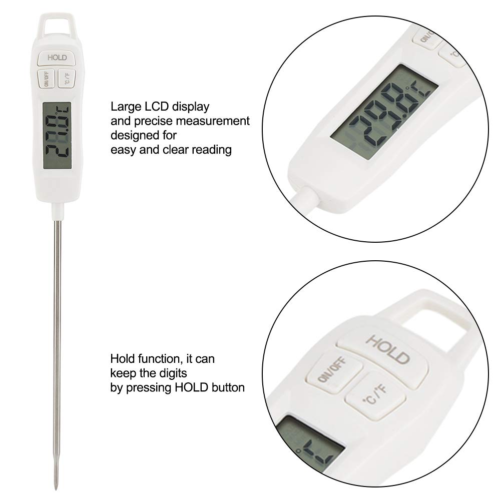 TERMOMETRO DIGITAL MULTIFUNCION COCINA CON ALARMA MÁXIMA Y MINIMA ETI - Foto 3