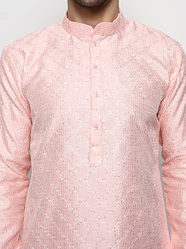 Image of Uri and MacKenzie Embroidery Silk Men's Kurta Pyjama Set