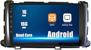 Android 10 Autoradio Car Navigation Stereo Multimedia Player GPS Radio 2.5D Touch Screen forToyota Sienna 2010-2014 Quad Core 1GB Ram 16GB ROM