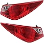 Evan-Fischer Tail Light Assembly Compatible with 2011-2014 Hyundai Sonata Outer Bulb Type Set of 2 Passenger and Driver Side