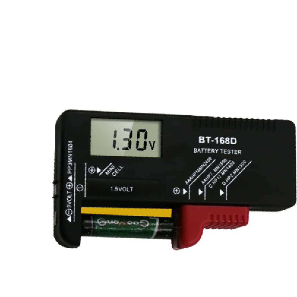 SYGA Digital Battery Tester Battery Voltage Checker for Indoor Outdoor Professional Use(Black) (B09BN6XV8L) Amazon Price History, Amazon Price Tracker