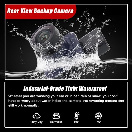 Image of SecosAutoparts Rear View Backup Camera 170 Wide-Angle HD Color Night Vision with Track Lines Compatible with Ford Transit 150 250 350 350HD 2015-2017 Cargo Van 2018 2019#CK4Z-19G490-A CK4Z19G490A