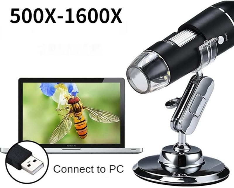 顕微鏡アクセサリーキット 1600x 1000x USB.エレクトロニクス顕微鏡用デジタル顕微鏡 USB電子拡大鏡カメラ 顕微鏡スラ