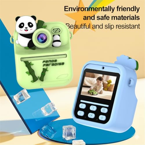 Image of Cason Instant Camera for Kids with Print,1080P HD Instant Photo Camera with Dual Cameras,2 Print Rolls,Fun Filters for Creativity for 5-15 Years Kids Supports Upto 32GB Memory (Green)