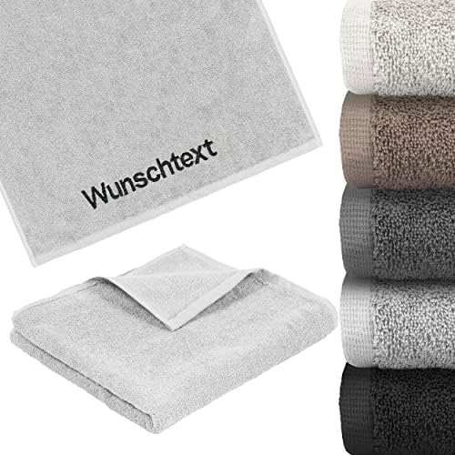 Personalisiertes Handtuch 100x50cm - Mit Eigenem Text Oder Namen Bedruckt
