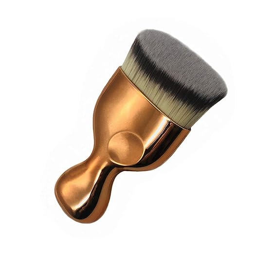 Bronze Tan Self Tanning Brush - Kabuki Brush for Self Tanner, Body Makeup Brush for Leg Makeup, Face and Body Tan Mitt Applicator, Blend & Blur Body Applicator for Tanning Mousse