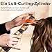 6 in 1 Warmluftbürste & Styler Set, 1000 W Föhnbürste mit abnehmbaren Aufsätzen, Professionelle Heißluftbürste für Volumen, Locken, Glätten & Trocknen