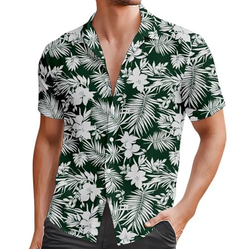 Chemise à fleurs hawaïennes pour homme coupe régulière