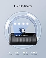 Vista 5 de Kuulaa Portable Charger USB C Power Bank 4500mAh Small Portable Phone Charger Android Compact Plug in Battery Pack Portable Compatible with iPhone