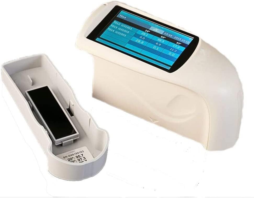 Tri-Angle Glossmeter 20 60 85 Degree Gloss Meter 20° 60° 85° Gloss Measurement with Measuring Range 20° 0-2000GU 60° 0-1000GU 85° 0-160GU for Marble Granite Plastic Paper,Etc