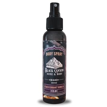 Black Canyon Black Currant Vanilla Scented Body Spray, 4 Oz