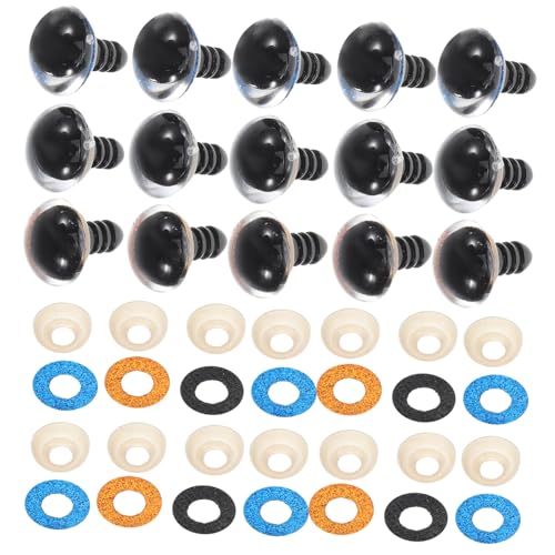 HOODANCOS Toy Eyes Safety Set Pcs Mm Googly Eyes for Crochet Plushies Craft Toys Realistic d Look Easy Application
