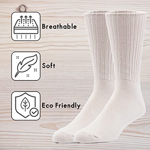 Maggie's Organic Allergy Crew Sock - 6 Pack3