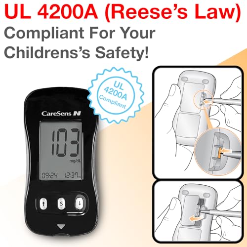 CareSens N Blood Glucose Monitor Kit with 100 Blood Sugar Test Strips, 100 Lancets, 1 Blood Glucose Meter, 1 Lancing Device, 1 Control Solution, Travel Case for Diabetes Testing for Personal Use - Image 6