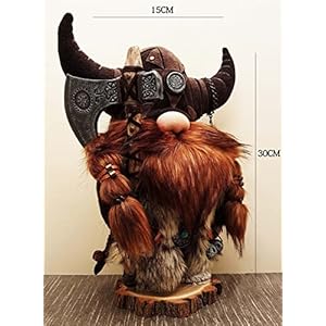 Halloween Special - Viking Warrior Gnome Doll, Fall Farmhouse Gnome Plush Decor Indoor, Nordic Gnomes Decorations for Home, Handcrafed Cute Scandinavian Style Gnomes for Kitchen Table Ornaments (A)… Halloween Special Viking Warrior Gnome Doll Fall Farmhouse Gnome Plush Decor Indoor Nordic Gnomes Decorations for Home Handcrafed Cute Scandinavian Style Gnomes for Kitchen Table Ornaments A