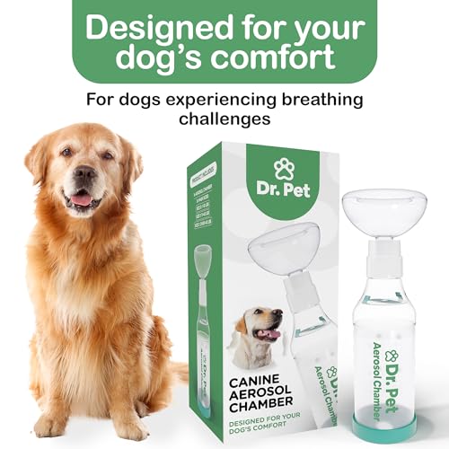 Image of Dog Aerosol Chamber (3 Masks) - Canine Inhaler Spacer for Dogs - Includes 3 Masks to Fit All Dogs (Premium Quality)
