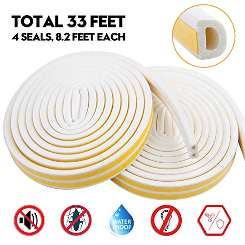 Weather Stripping for Door,Insulation Weatherproof Doors and Windows Soundproofing Seal Strip,Collision Avoidance Rubber