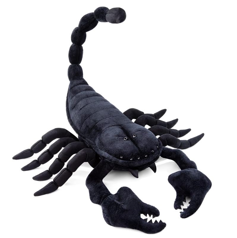 Emperor Scorpion Plush Toy - Realistic 16" Black Scorpion Stuffed Animal, Simulation Soft Creeping Animals Scorpion Stuffed Toys, Unique Plushie Toys Model Dolls Collection for Kids — image 1