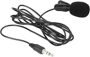 3.5mm Lavalier Microphone Hands-free Mini Wired Collar Clip Microphone for PC Laptop Video Shooting Video Conferencing Vlogging