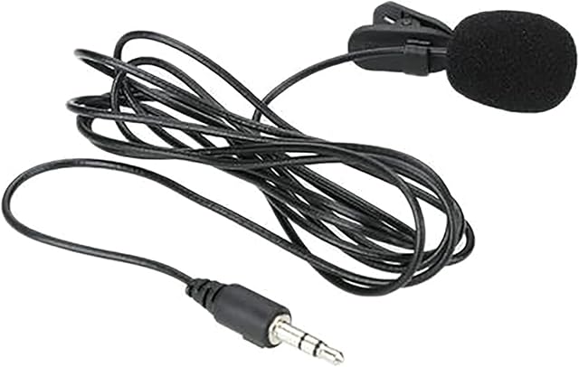 Microphone lavalier 3,5 mm mains libres mini microphone filaire avec clip pour PC, ordinateur portable, tournage vidéo, vidéoconférence, vlogging