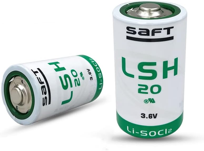 ARrase Paquete de 2 baterías de litio no recargables de 3.6 V 13000 mAh LSH20 D para batería Saft LSH 20