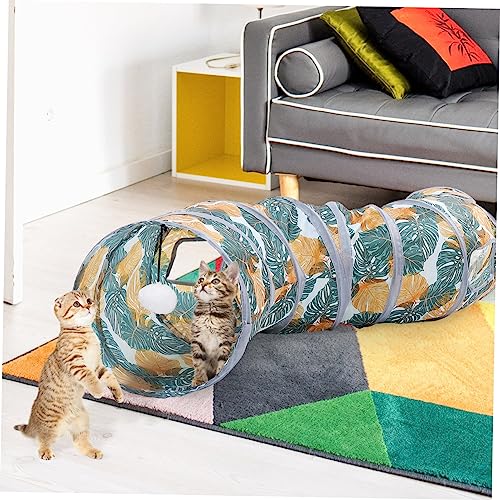 Túnel para gatos de poliéster para ejercicio en interiores y juegos en el salón 8