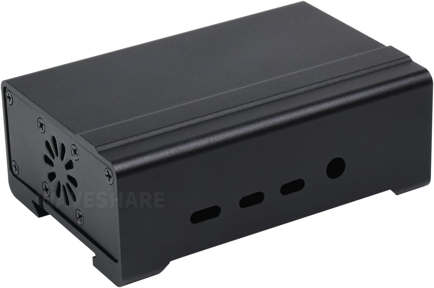 Raspberry Pi 4 Case,DIN Rail Aluminum Case/Enclosure for Raspberry Pi 4 Model B,with Cooling Fan and Heatsinks, Better Heat Dissipation