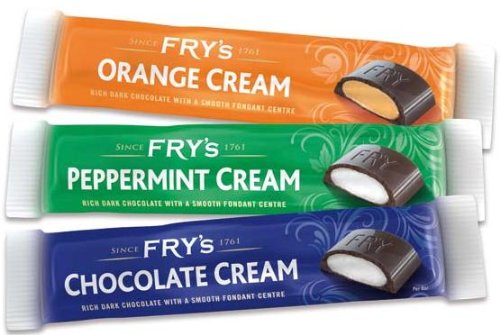 Image of Fry's Chocolate Cream Mix 49g x 9 Bars | 3 x Chocolate Cream | 3 x Peppermint Cream | 3 x Orange Cream