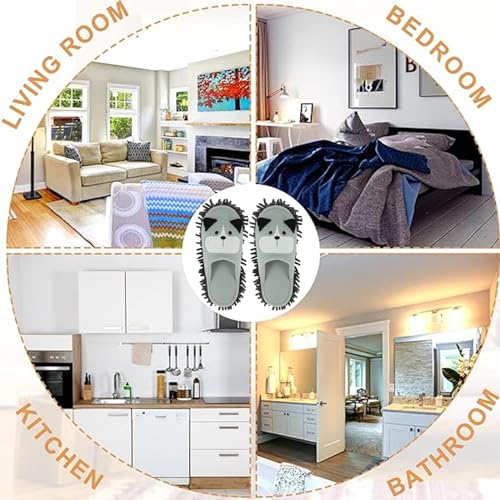 Mop Pantofole in Microfibra, Lavabile Pantofole