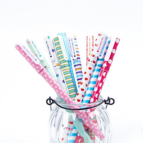Set de 10 bolígrafos de gel multicolor 0.5mm punta fina