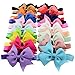 20pcs Baby Girls Headbands 4" Grosgrain Ribbon Hair Bows Headband Hair Band for Baby Girls Infants Toddlers Kids Teens