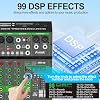 Aveek Audio Mixer, Sound Mixer with USB Drive/Bluetooth/Computer/Stereo Input DJ Mixer 4 Channel,48V Phantom Digital 99 DSP Effect Mixing Board for PC Recording Karaoke Studio Streaming #5