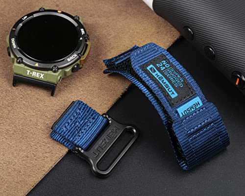 Image of torbollo Watch Straps Compatible with Amazfit T-Rex /T-Rex 2 /T-Rex Pro /T-Rex Ultra, Rugged Nylon Replacement Sports Watch Band with Woven Loop Design for Men