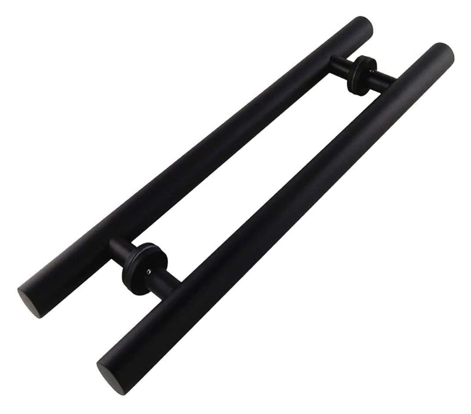 Ugzpwqlnx One Color Stainless Steel Round Tube Glass Door Handle, Black Stainless Steel Round Tube Sliding Glass Door Handle For Wooden/Barn Doors, 6 Sizes(80X50cm)
