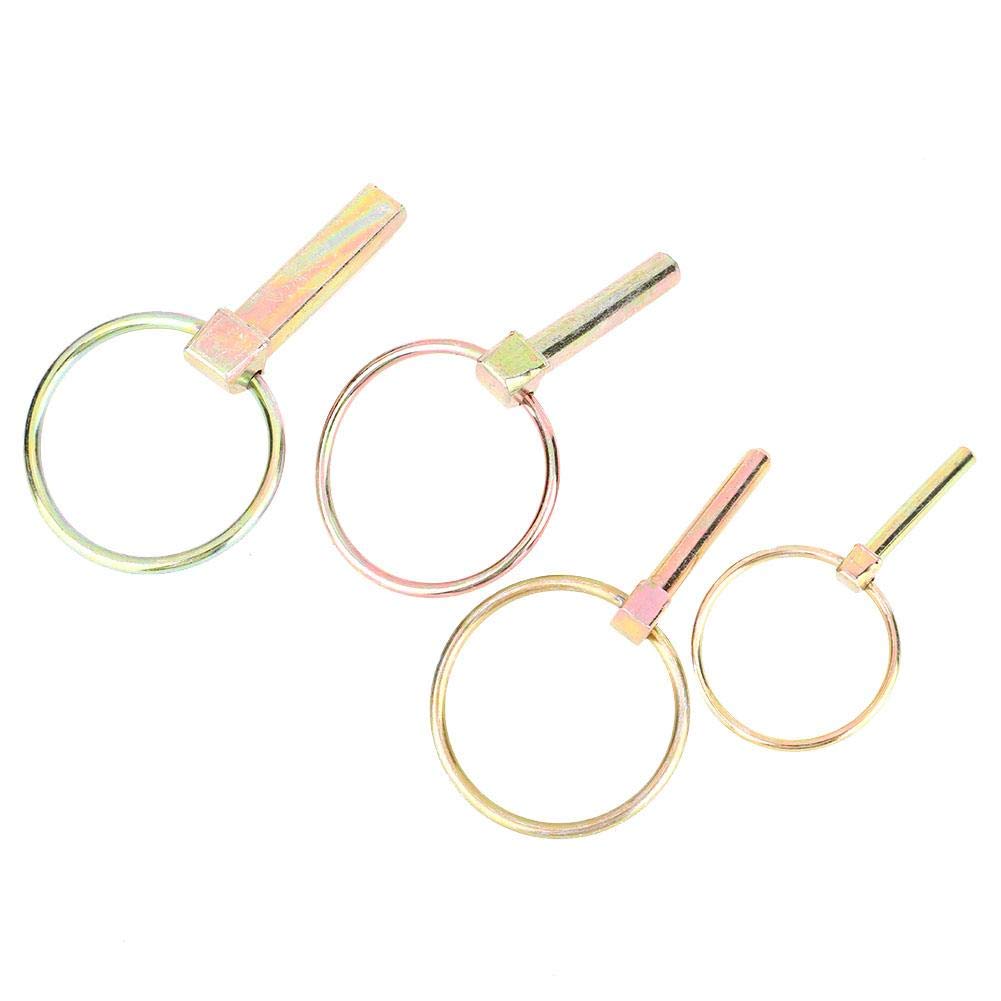50Pcs Coppiglie a Scatto, Spine a Scatto in Acciaio Lynch Pin per Trattori Agricoli Rimorchio