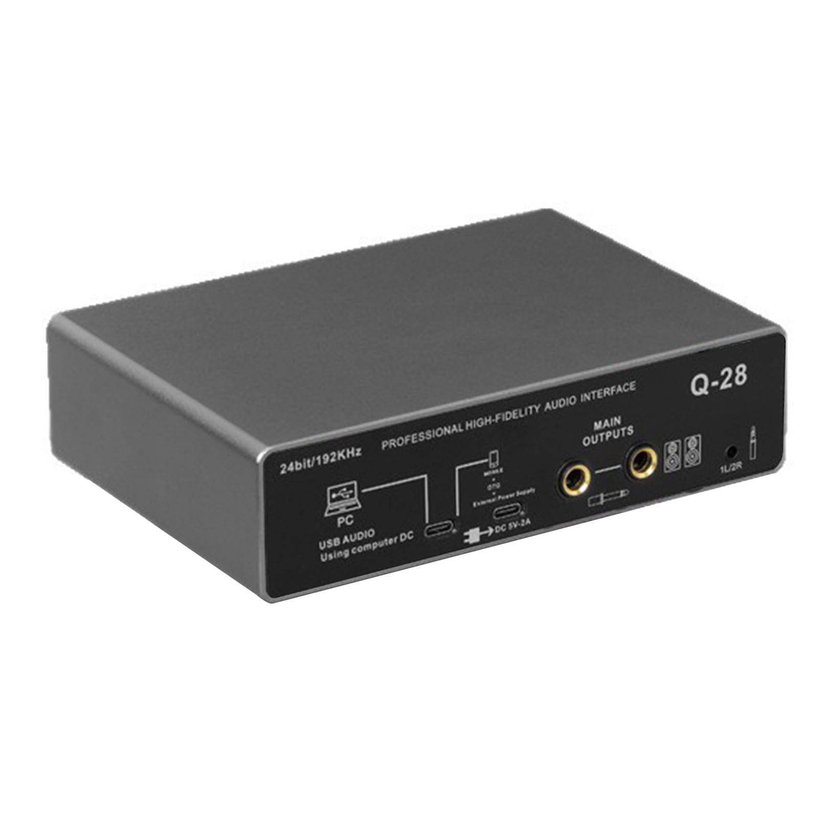 NUEAYMS Durabilità Costruzione in Metallo Interfacce Musicali USB Scheda Registrazione per podcaster Compatibilità multidispositivo Scheda Registrazione
