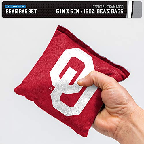 Image of NCAA College Dual Sided Bean Bags by Wild Sports, 8 Count, Premium Toss Bags for Cornhole Set - Great for Tailgates, Outdoors, Backyard