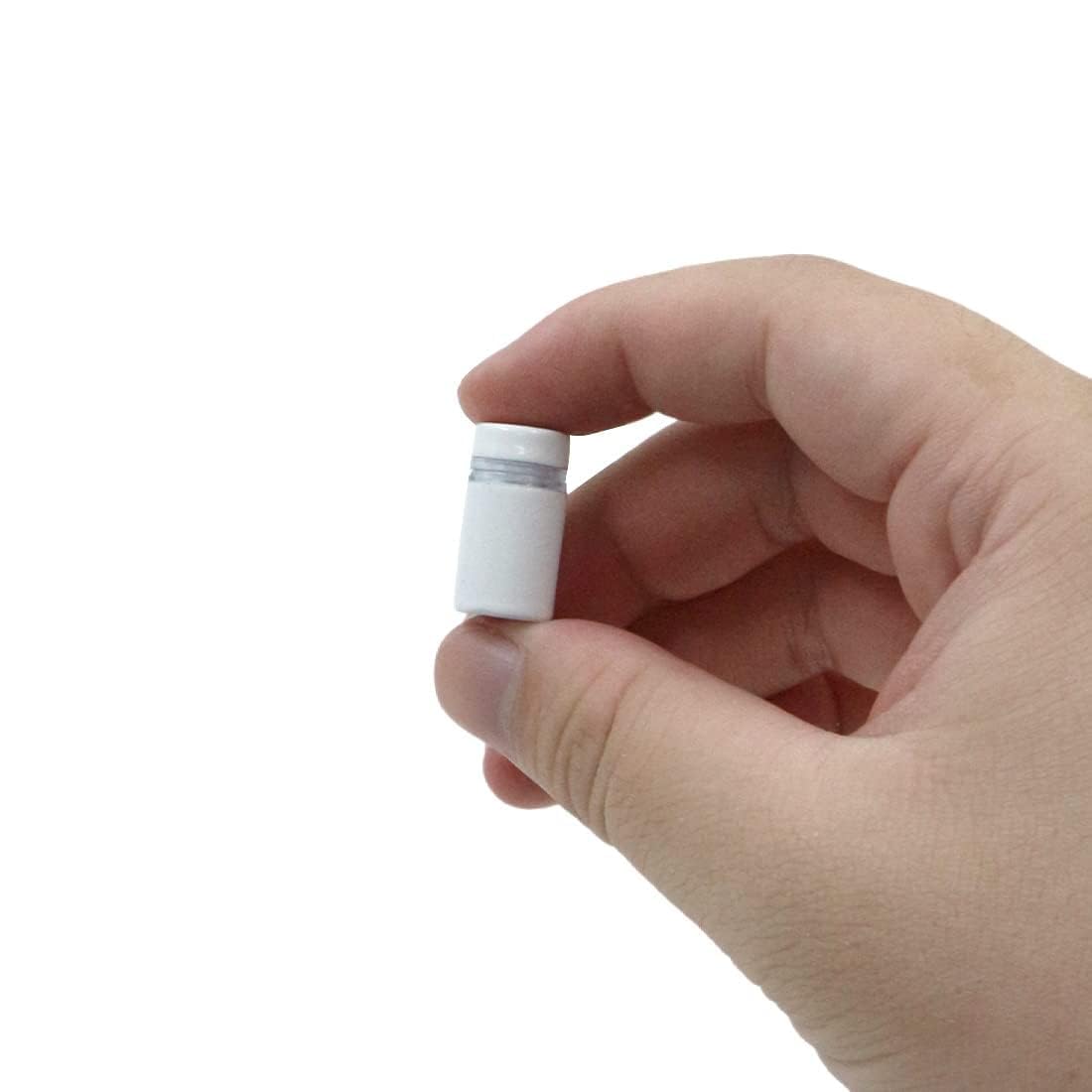 Vite Pubblicità Viti di Fissaggio Bulloni - 12pcs Distanziatori a Vite per Insegne e Occhiali, Acciaio Inossidabile (Bianca 12x20 mm)