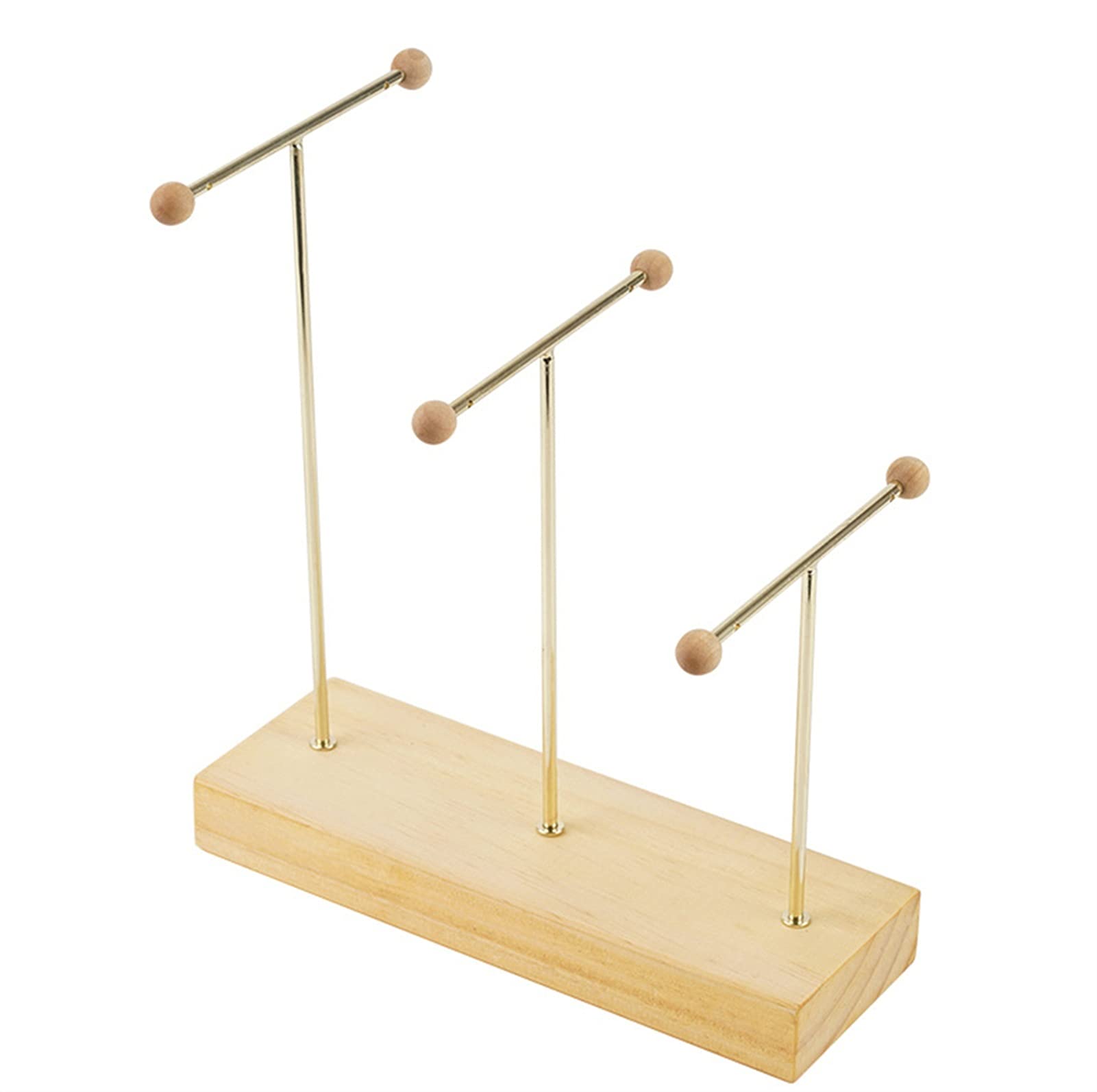 Tyuhduyur Jewellery Stand Earring Organizer Stand Earring Holder With Wooden Base Jewelry Rack For Necklaces Bracelets Watches And Rings Earring Display Stand Jewelry Org