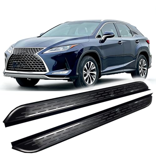 2 estribos laterales para Lexus RX 2016-2022 aluminio negro