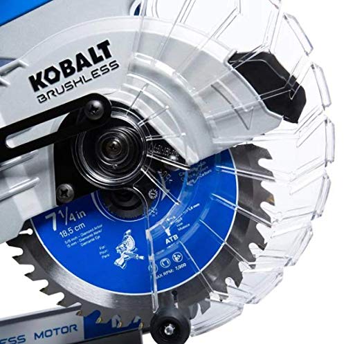 Kobalt 7-1/4-In 24-Volt Max Dual Bevel Sliding Compound Cordless Miter Saw (Tool Only) #TOP2