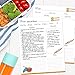 Recipe Binder 8.5x11 3 Ring, Recipe Book to Write in Your own Recipes, Full Page Recipe Binder with Plastic Sleeves, Blank Recipe Cards and Dividers (Blackboard Painting)