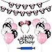 Comius Sharp Decoracion Fiesta de Minnie Themed, Minnie Balloons Cake Topper, Minnie Themed Party Decorations Supplies para Fiesta de Cumpleaños de Niña