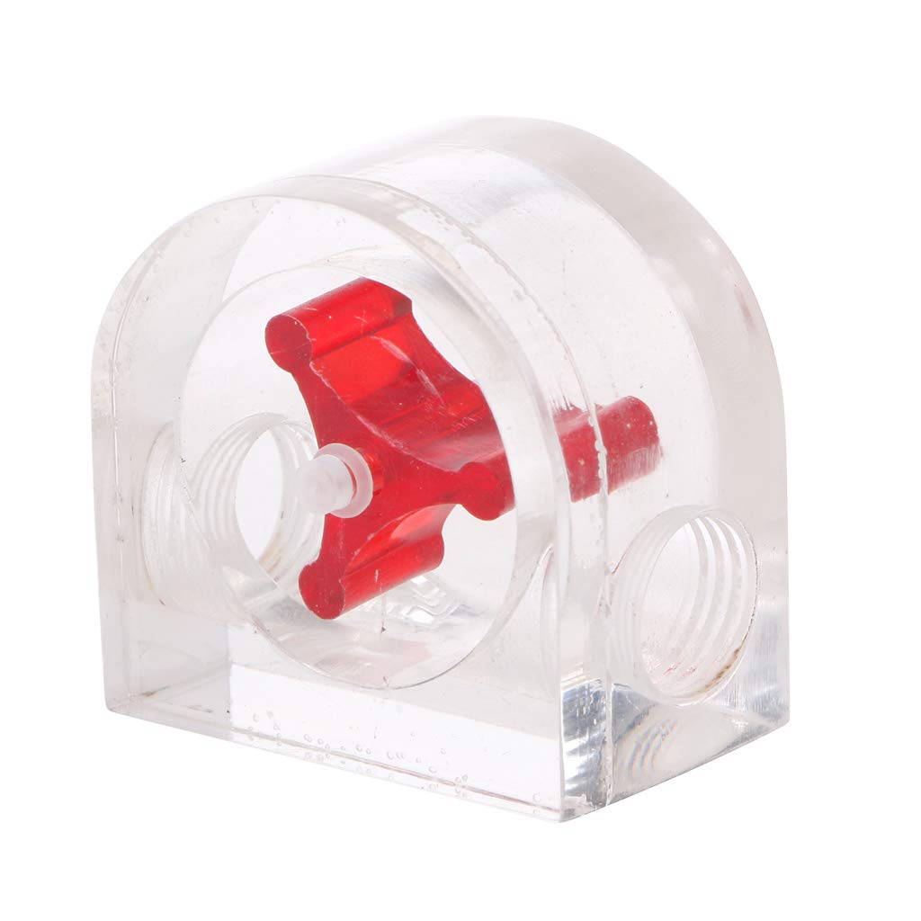 Tsophreniq 8 Impeller Acrylic Computer Water Cooling Meter / 4 Female Thread Kit Liquid Coolin Tool