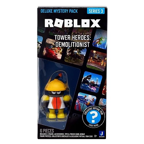 Roblox figura deluxe mystery tower heroes Demolitionist serie 3