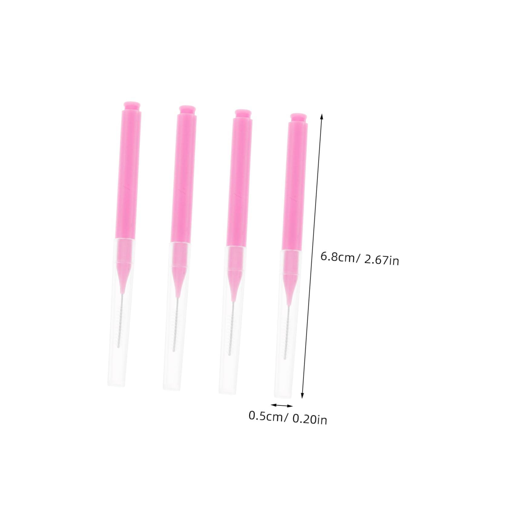 HAWILLOSCH 100PCS Portable Interdental Cleaning Brushes Braces Toothbrush for Teeth and Gum Care Bristle Tooth for Adults and