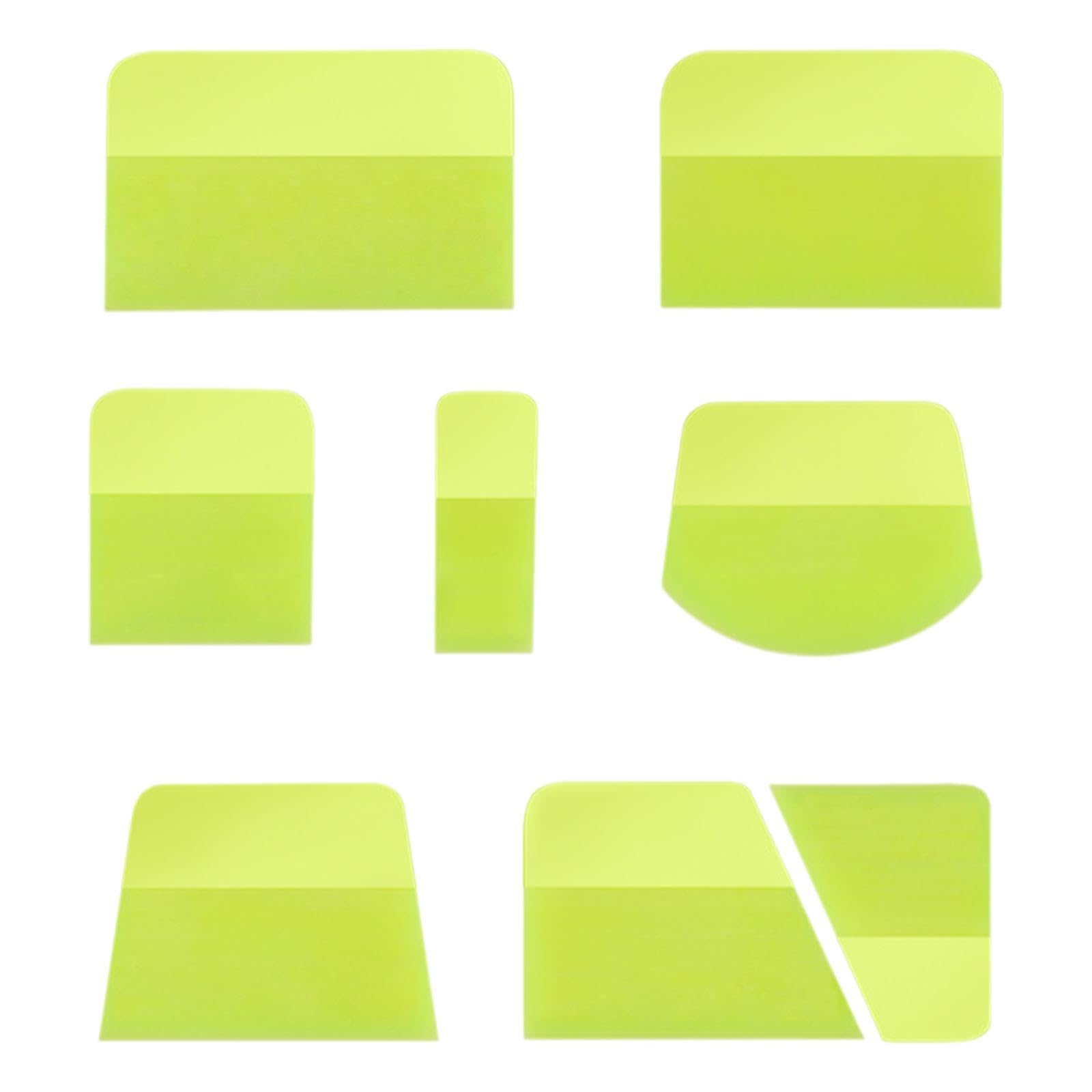 Oshhni 8 espátulas PPF para Vinilo, Accesorios prácticos, espátulas de TPU, Herramientas para Tintado de Ventanas, instalación de vinilos para Coches y Papel, Amarillo