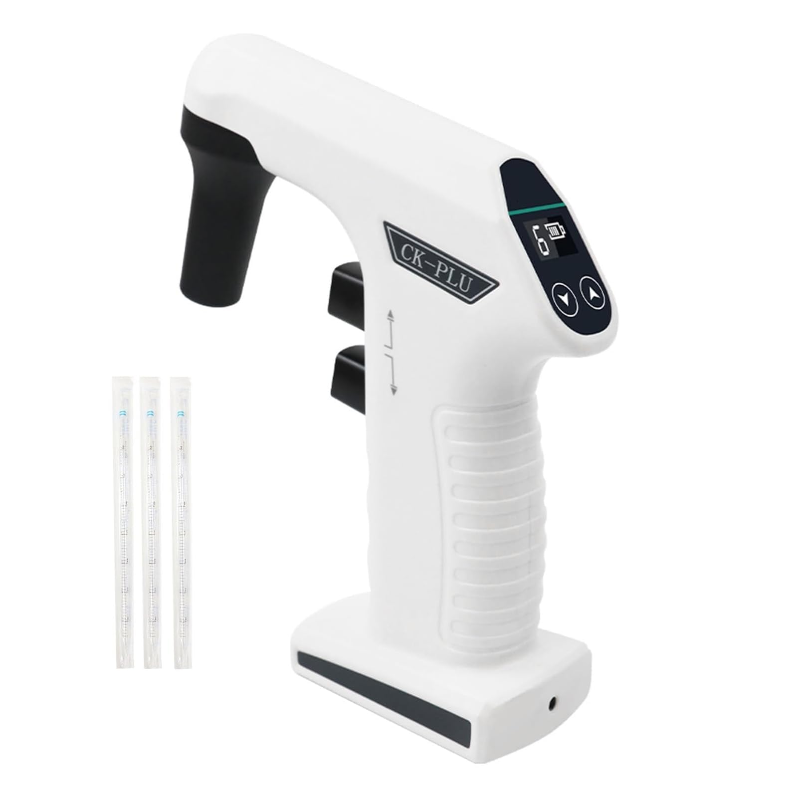 Pipeta eléctrica de 0,1 a 100 ml, bomba recargable con pantalla LCD, función antirreflujo para uso en laboratorio, compatible con pipetas de plástico y vidrio