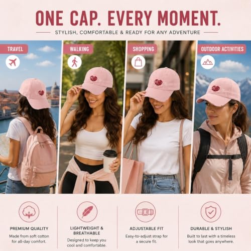 Image of Handcuffs Cap for Men Women Denim Stylish Baseball Caps Adjustable Free Size Hats | Gym Accessories | Sun Protective Hat